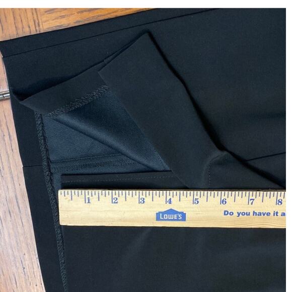 Ruffle Sheer Illusion Little Black Dress Classic Minimal 10 Luxury R&M Richards - Picture 8 of 10